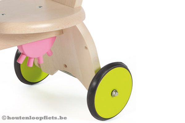 Rubberen wieltjes voor vlakke ondergronden.