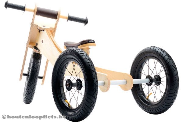 Met extra brede luchtbanden.