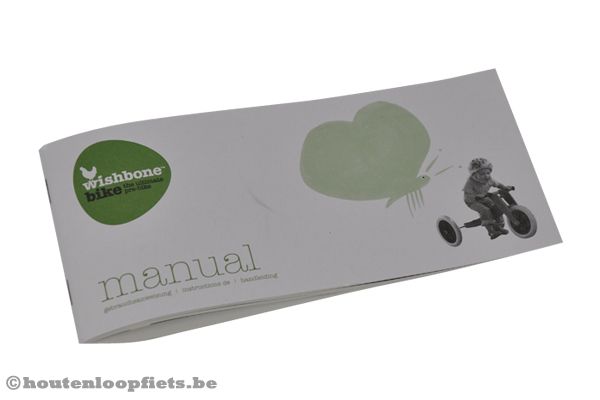 Wishbonebike handleiding in het Nederlands.