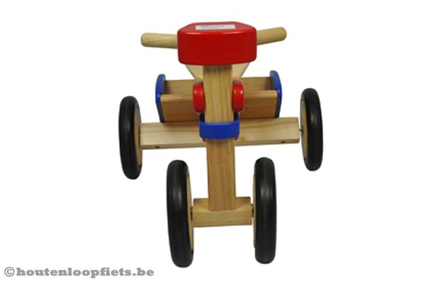 Voorzijde van de Pintoy houten pickup.