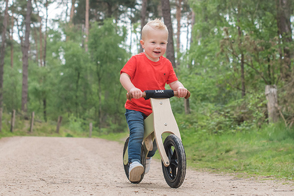 Lux met de optionele kinbeschermer.