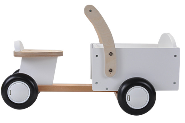 De Little Rider bakfiets in het wit.