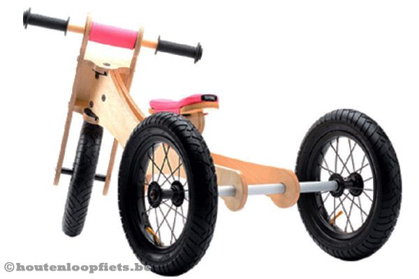 Met extra brede luchtbanden.