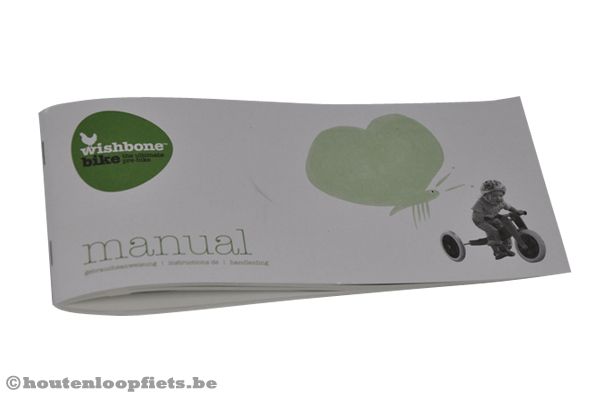 Wishbonebike handleiding in het Nederlands.