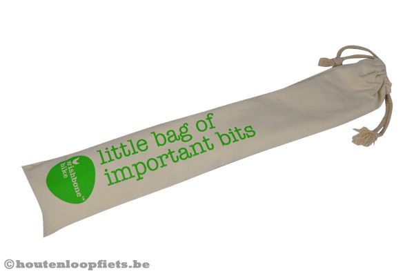 Inclusief onderdelen bewaartas.